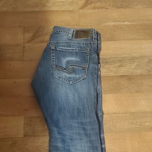 Mens silver jeans